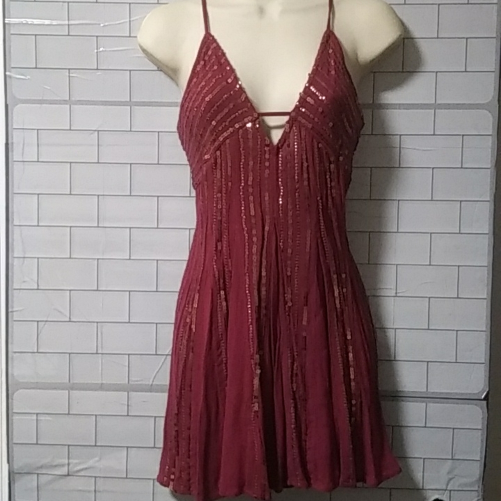 NEW Free People sequin mini dress - Picture 9 of 16